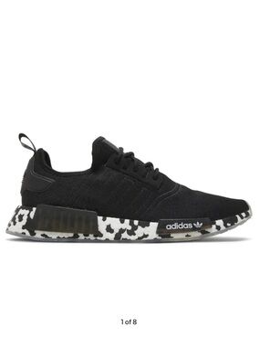 Adidas NMD R1 Color Splash Knit Running Shoes Black, Sz 5